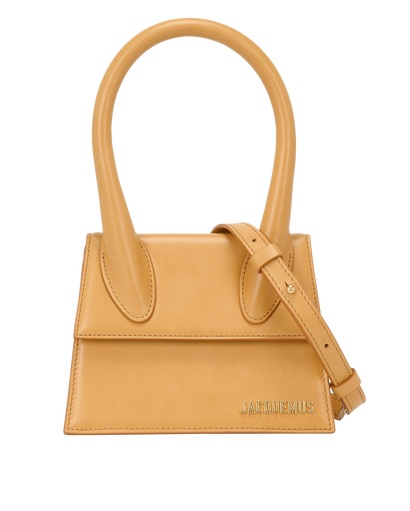 Le Chiquito Moyen, &pound;230, Handbags, Tan, Leather, Front view